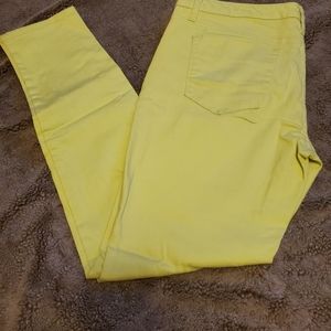 Pale yellow pants